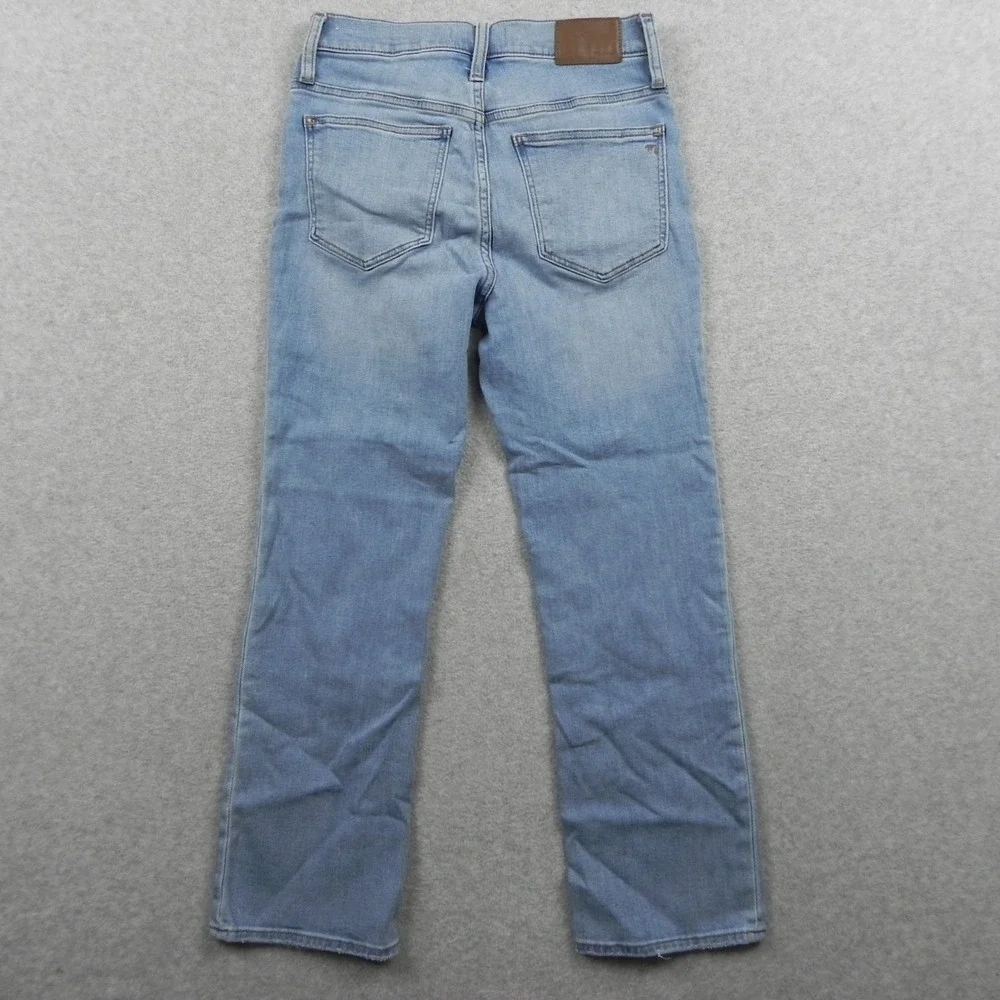 Madewell‎ Jeans Womens 24 Cali Demi-Boot Button Fly Stretch Flex Denim Blue